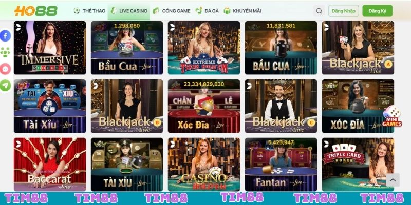 Casino HO88 sòng bài đẳng cấp, xanh chín