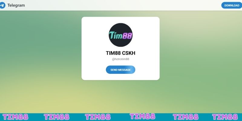 Liên hệ TIM88 qua Telegram, giúp đỡ tức thì
