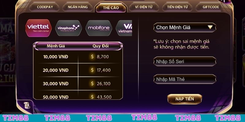 Cách thức nạp rút siêu nhanh chóng tại nền tảng