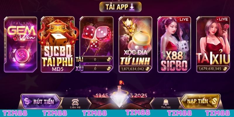 Trải nghiệm các game đỉnh chóp khi tham gia Gemwin
